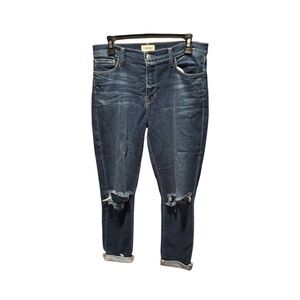 L'AGENCE Rachel High Rise Slim Jeans in Diamond Destruct Size 29